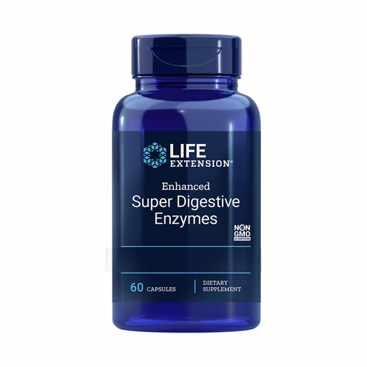 Enhanced Super Digestive Enzymer | 60 Kapsler | Life Extension