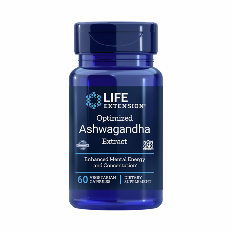 Optimeret Ashwagandha Ekstrakt | 60 Kapsler | Life Extension