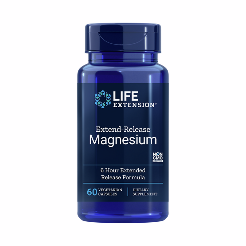 Magneziu cu eliberare prelungita | 60 Capsule | Life Extension