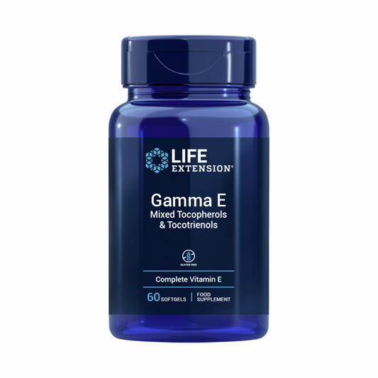 Gamma E Med Tocopheroler & Tokotrienoler | 60 Bløde Kapsler | Life Extension