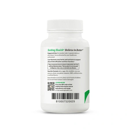 Nutriments pour le foie - 60 Gélules | Seeking Health