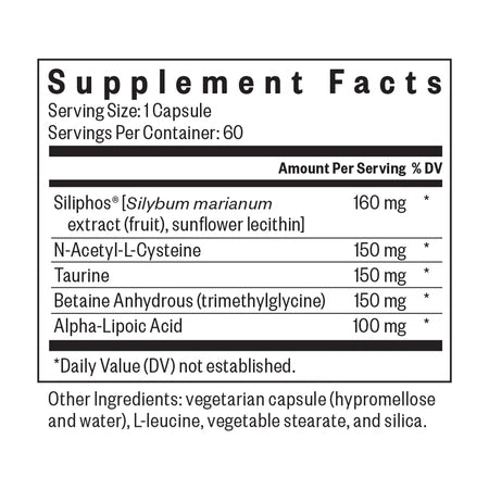Nutriments pour le foie - 60 Gélules | Seeking Health