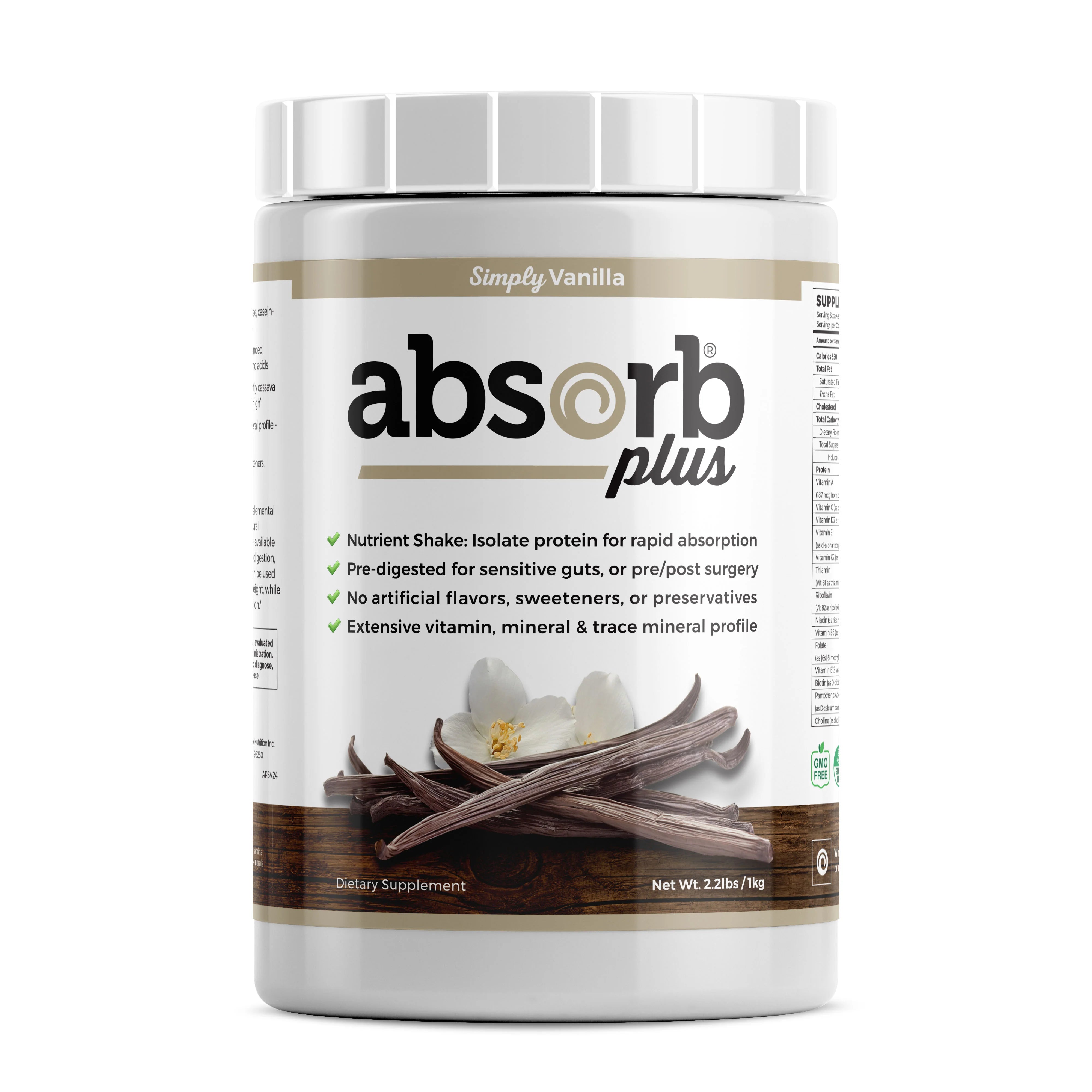 Absorb Plus Simply Vanilla - 1kg | Imix Nutrition – Supplement Hub Global