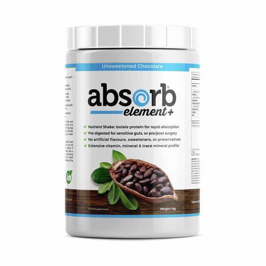 Absorb Element+ Unsweetened Chocolate - 1kg | Imix Nutrition