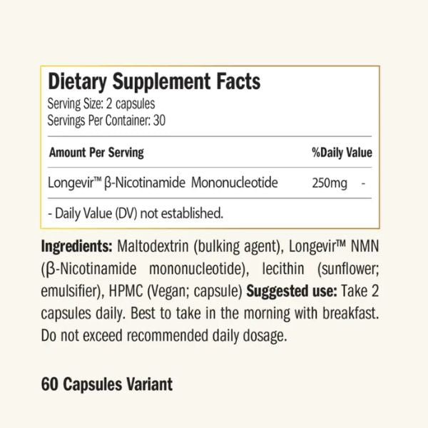 Liposomal NMN Capsules – 120 Capsules | Purovitalis