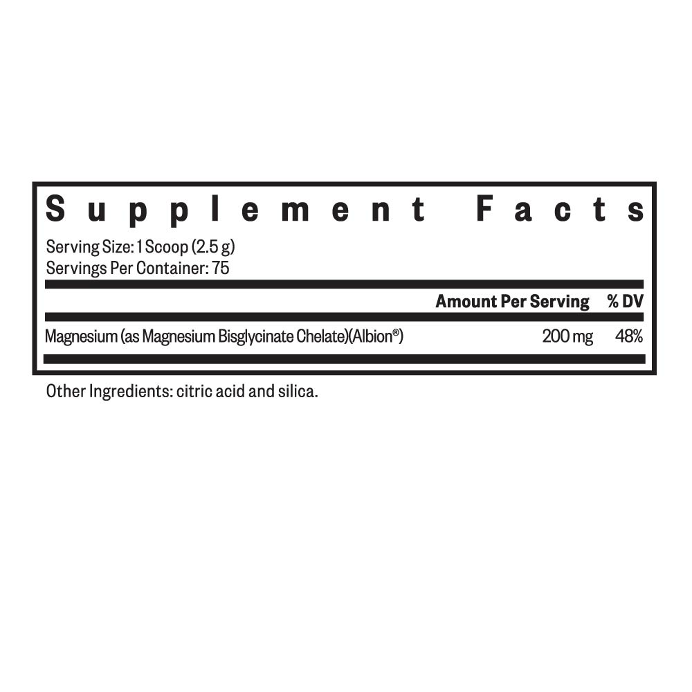 Magnesium Glycinat Pulver | 200mg | 187.5g | Seeking Health