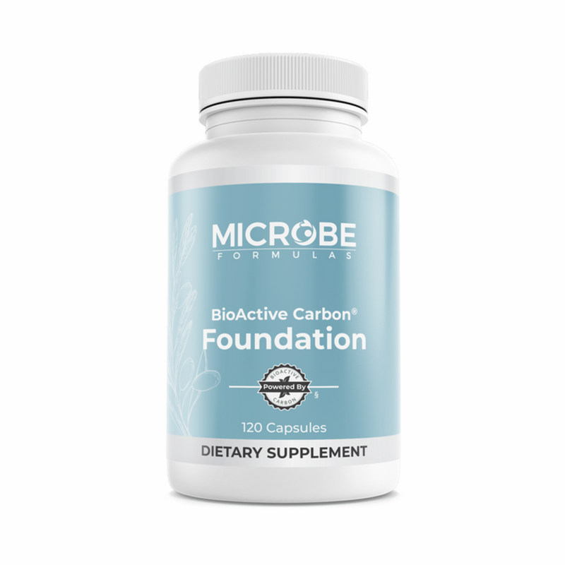 BioActive Carbon Foundation | 120 Kapsler | Microbe Formulas