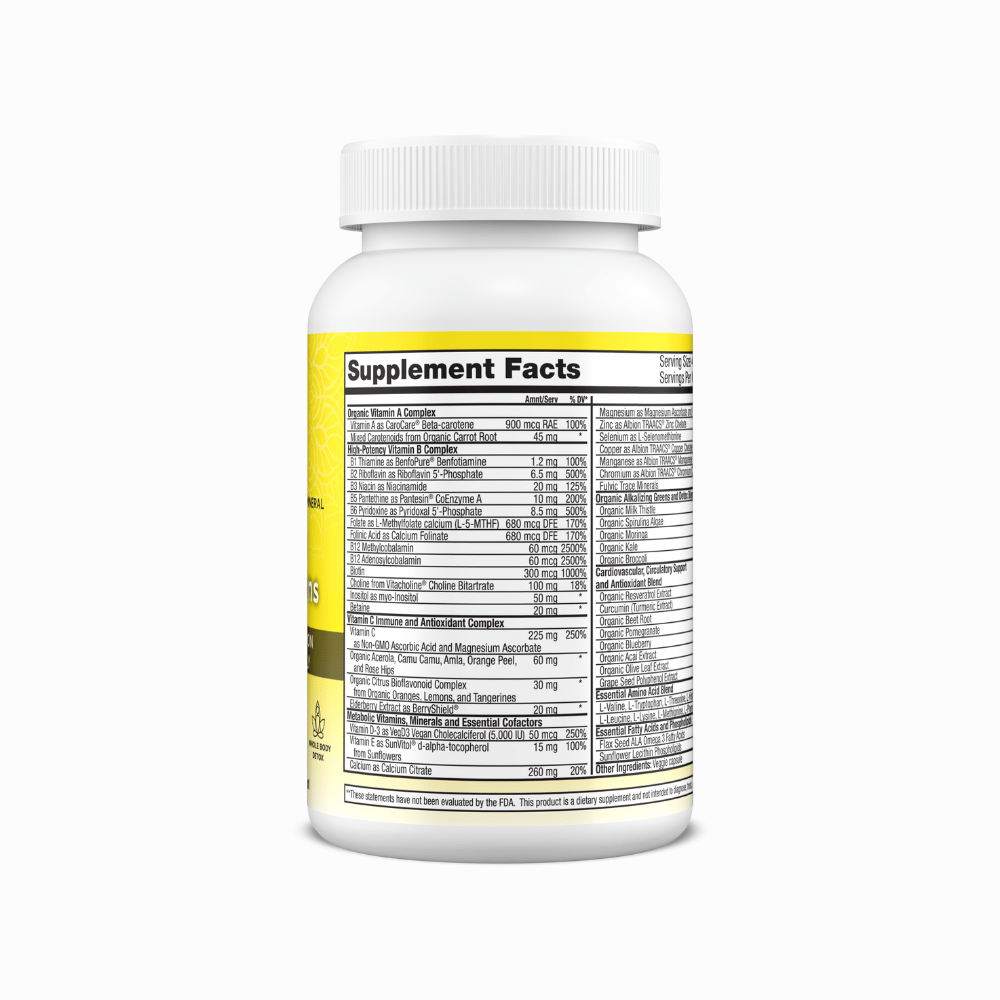 Essential Multivitamin Capsules - 120 Capsules | Mother Earth Labs