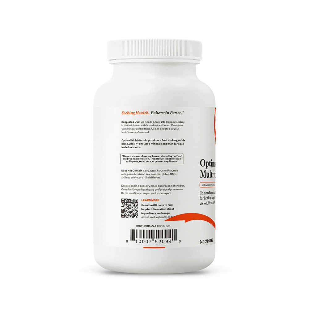 Optimal Multivitamin - 240 Capsules | Seeking Health