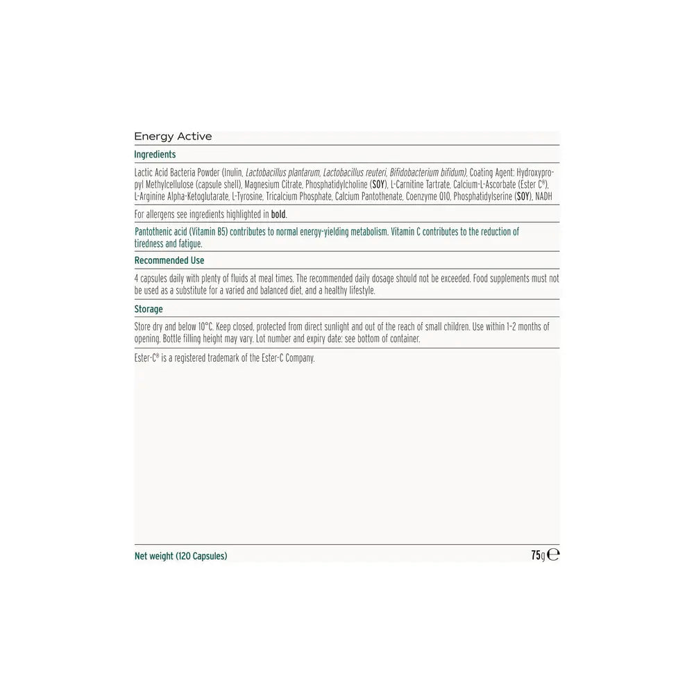 Energy Active - 120 Capsules  | MakeWell