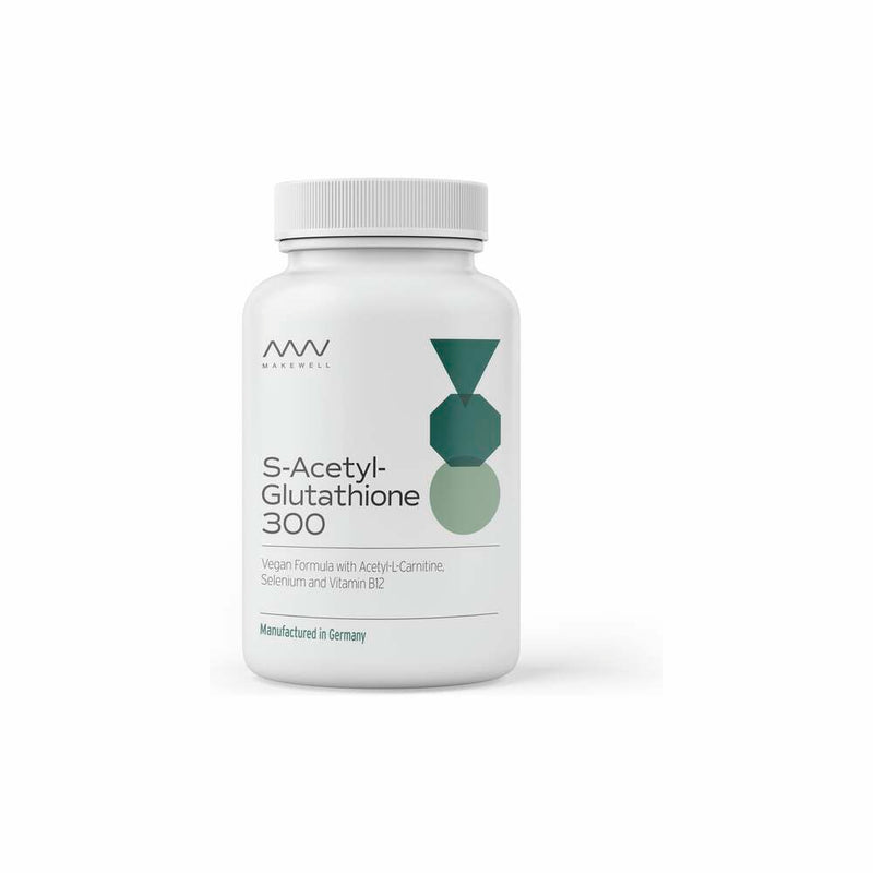S-Acetyl-Glutathione 300 - 60 Capsules | Oxidative stress & Inflammation Protection | MakeWell