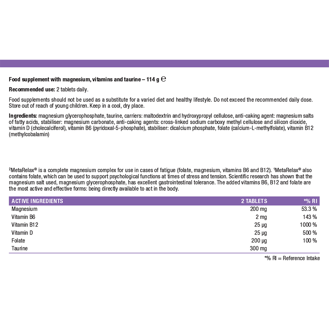 MetaRelax - 90 Tablets | Metagenics
