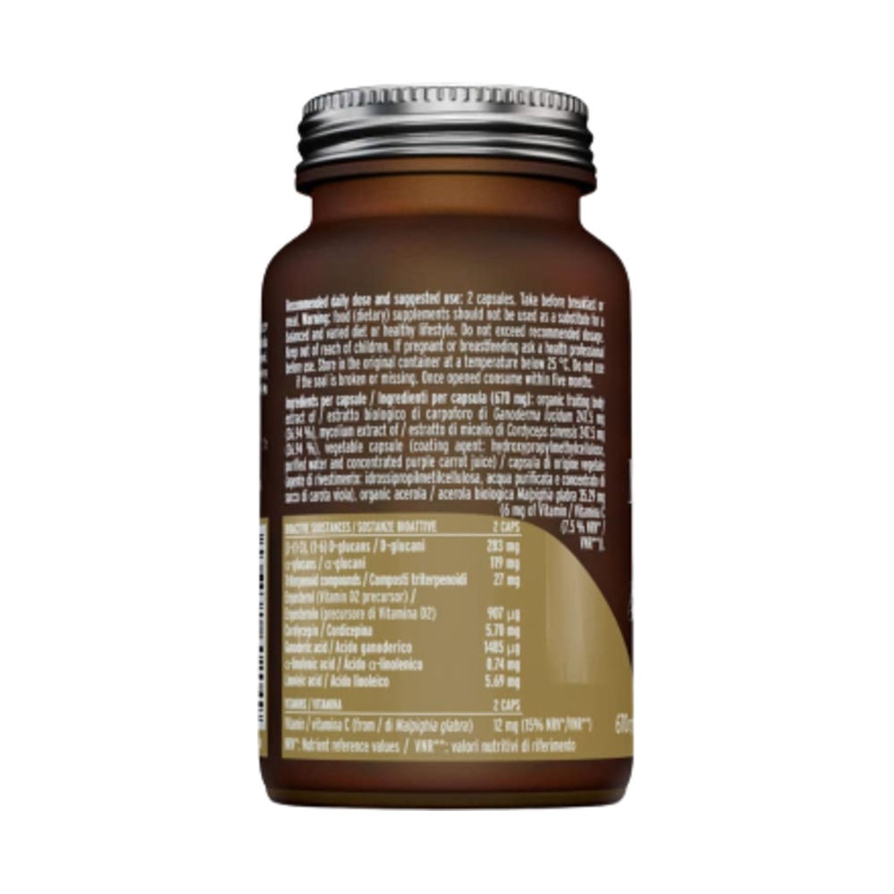 Mico-Vir (Reishi & Cordyceps) - 70 Capsules | Hifas da Terra