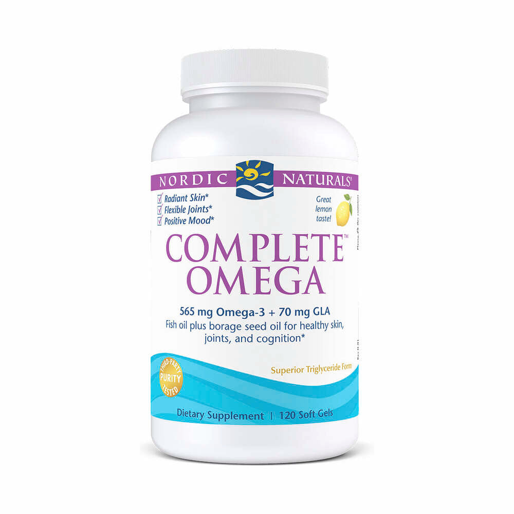 Complete Omega  565mg (Lemon Flavour) - 120 Softgels | Nordic Naturals