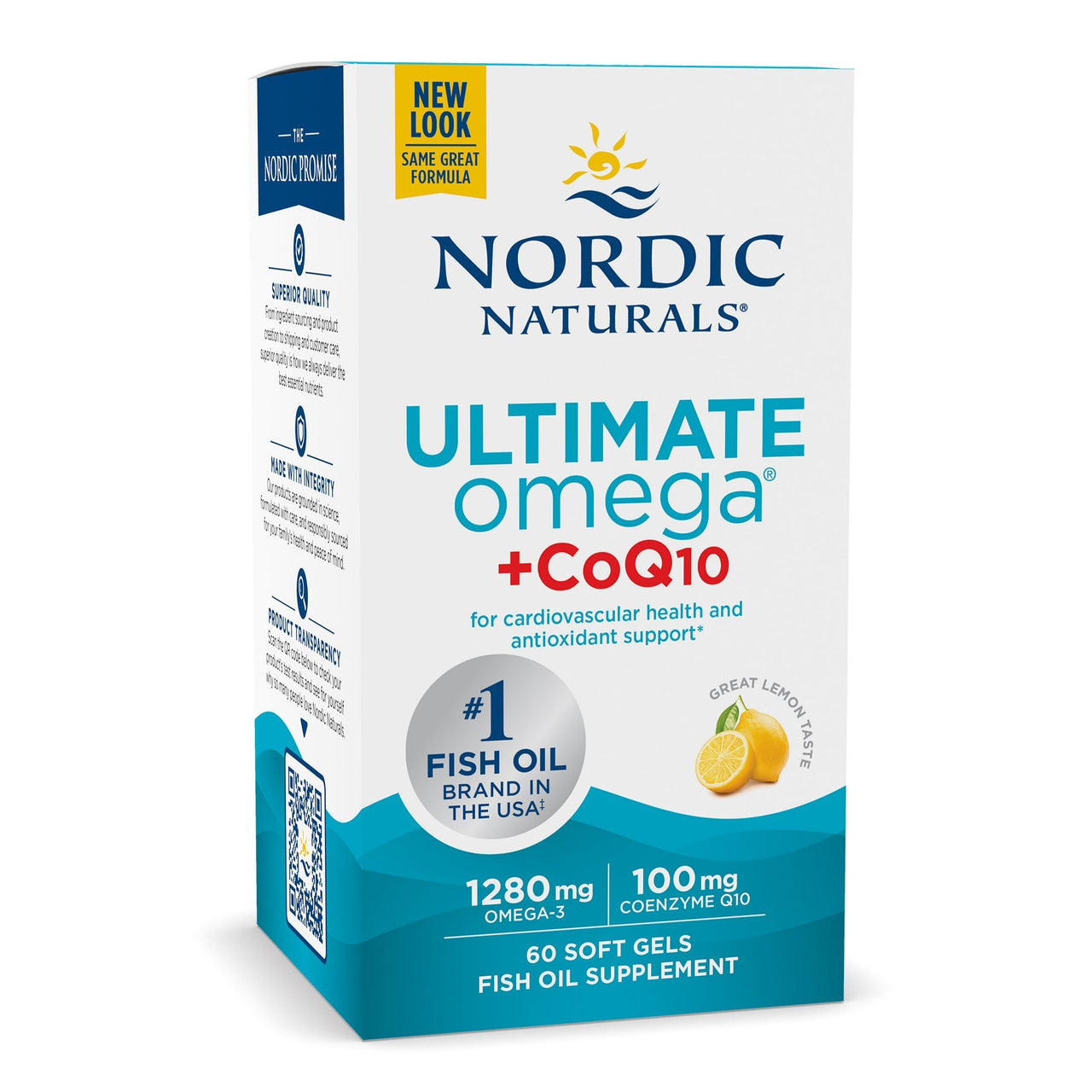 Ultimate Omega + CoQ10 1280mg - 60 Gélules Molles | Nordic Naturals