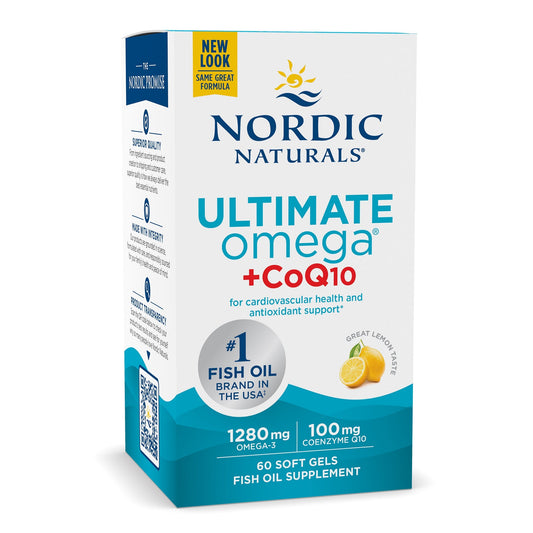 Ultieme Omega + CoQ10 1280 mg - 60 softgels | Noordse natuurproducten