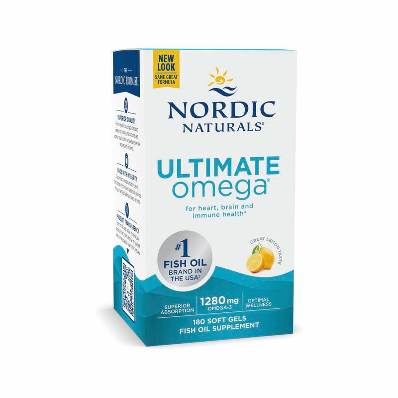 Ultimate Omega 1280mg (Zitronengeschmack) - 180 Weichkapseln | Nordic Naturals