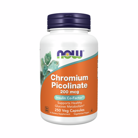 Chromium Picolinate 200mcg - 250 Capsules | NOW Foods