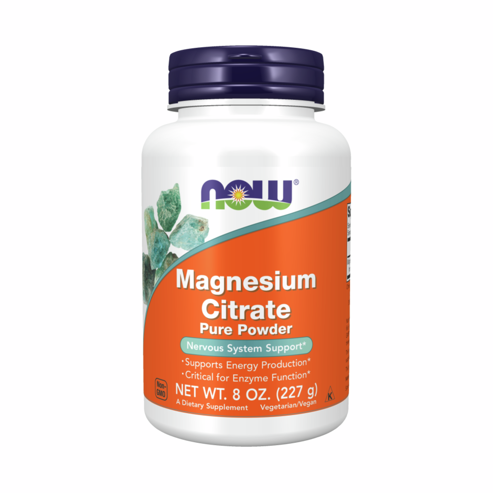 Pure Powder Magnesium Citrate Pure Powder - 227g | NOW Foods | Supplement Hub ...