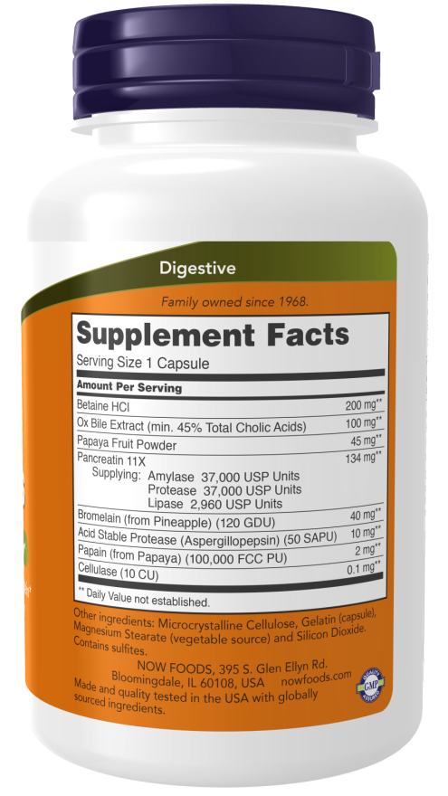 Super Enzymes - 180 Capsules | NOW Foods