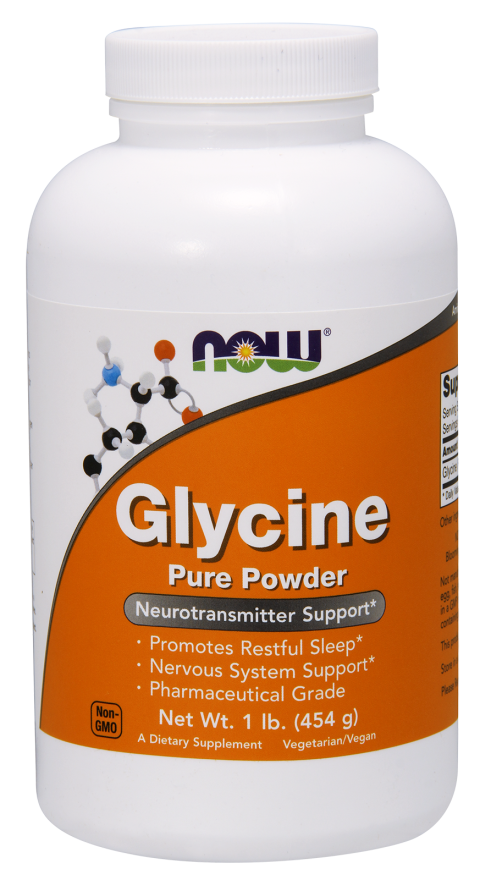 Poudre pure de glycine - 454g | NOW Foods