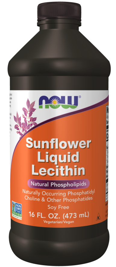 Lecitina lichida de floarea-soarelui | 473 ml | NOW Foods