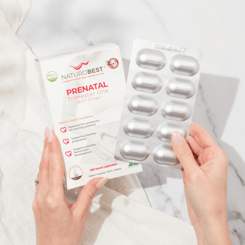 Prenatal Trimester One cu ghimbir | 120 Capsule | NaturoBest