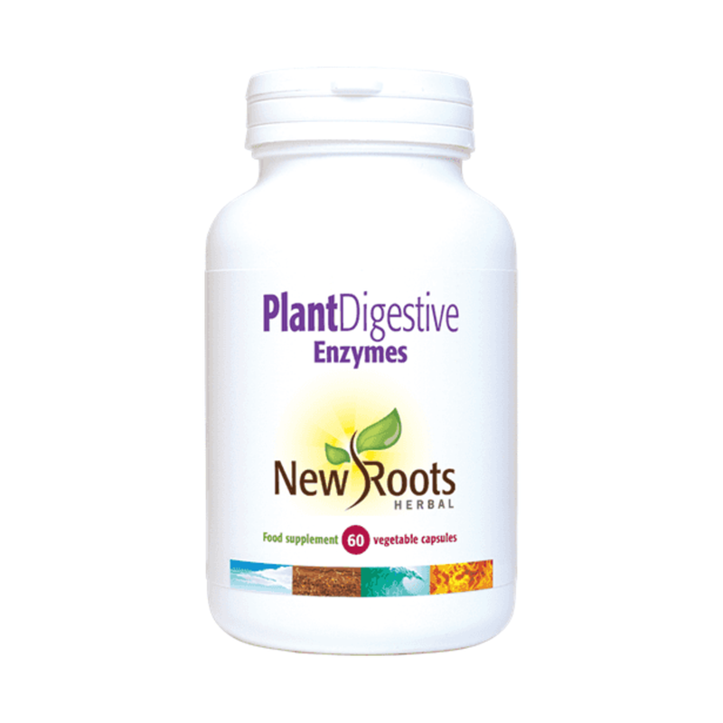 Plant Digestive Enzymes - 60 Capsules | New Roots Herbal