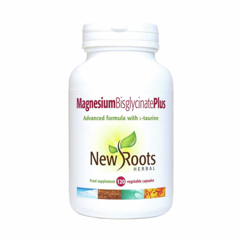 Magnesium Bisglycinat Plus | 120 Kapsler | New Roots Herbal