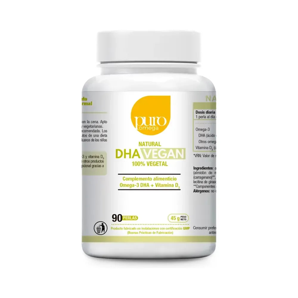 DHA naturel vegan - 90 capsules | Puro Omega