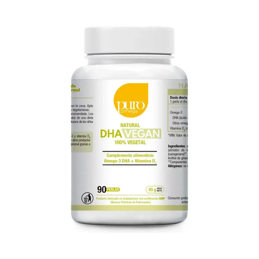 DHA naturel vegan - 90 capsules | Puro Omega