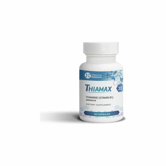 Thiamax Vitamine B1 met hoge absorptie - 60 Capsules | Objectieve voedingsstoffen