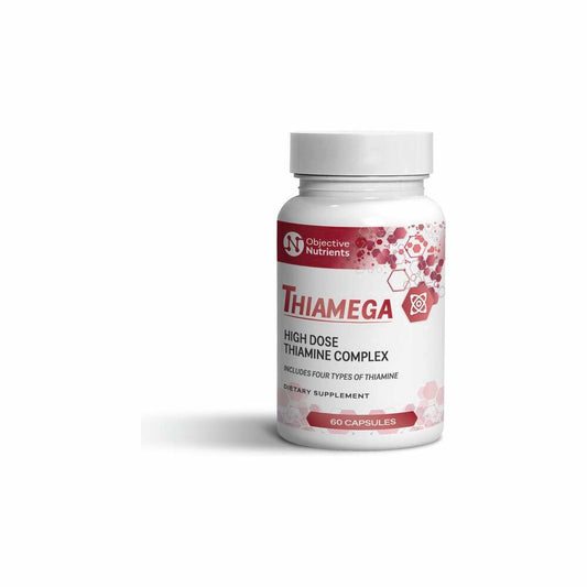 Thiamega Hooggedoseerd thiaminecomplex - 60 Capsules | Objectieve voedingsstoffen