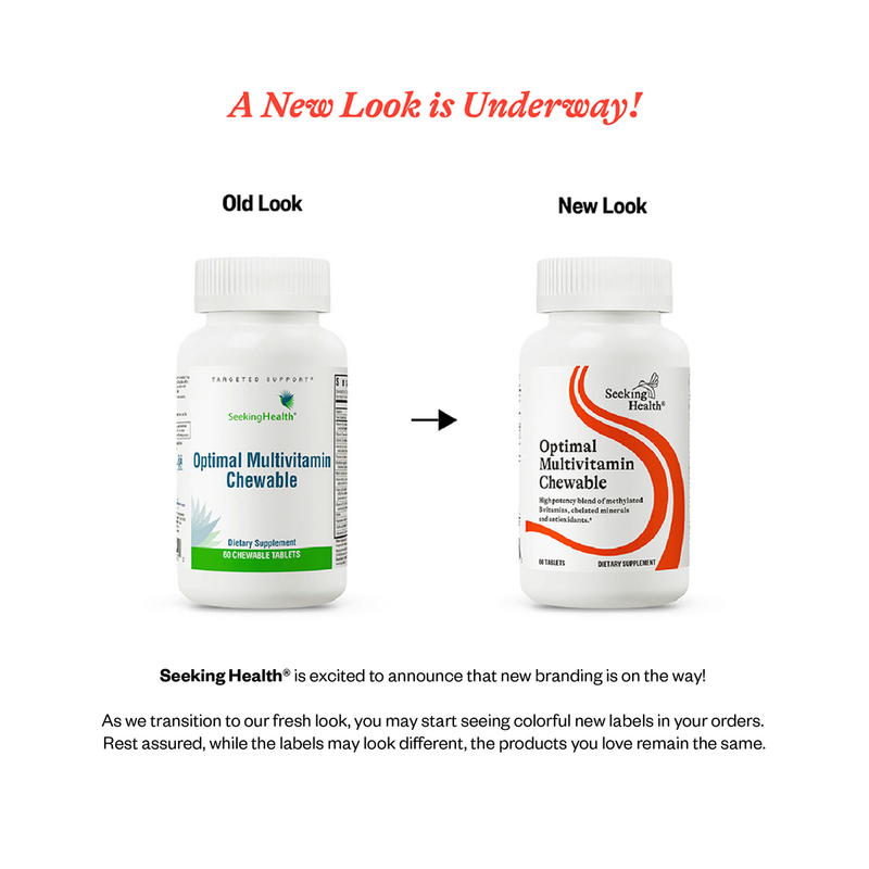 Optimal Multivitamin Chewable | 60 tyggetabletter | Seeking Health