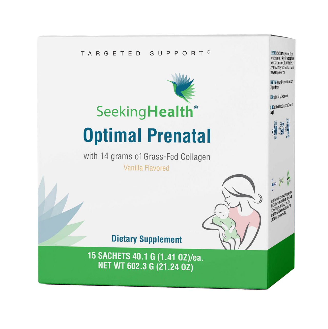 Prenatal Optimal cu Colagen - 15 Plicuri | Seeking Health