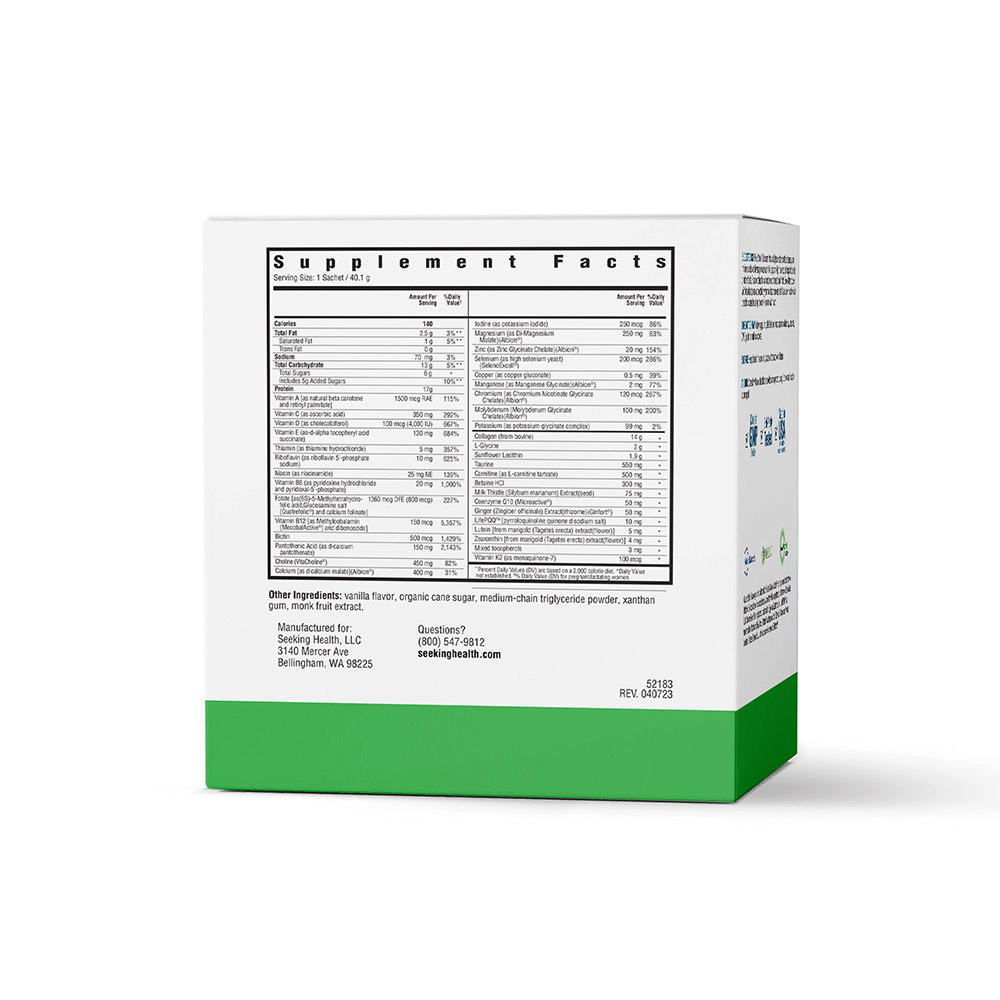 Optimal Prenatal with Collagen - 15 Sachets | Seeking Health