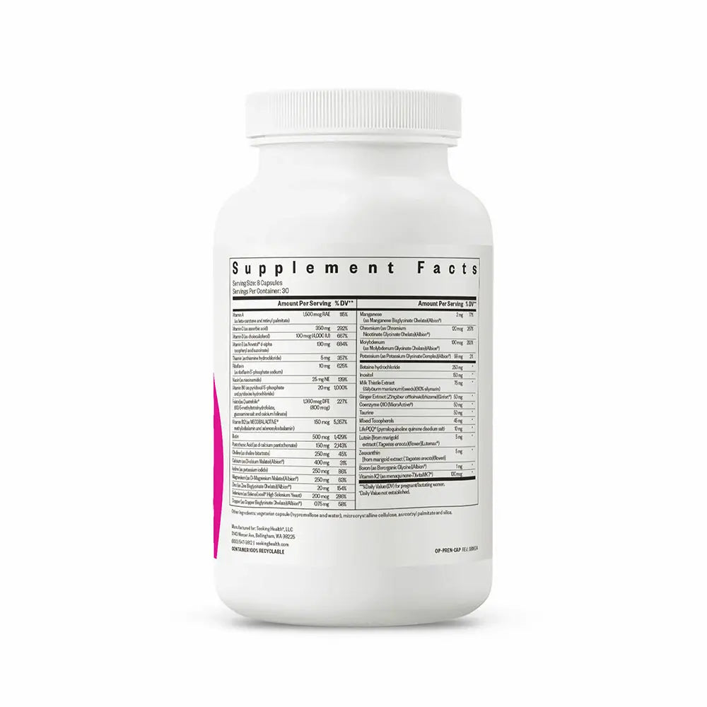 Optimal Prenatal Multivitamin - 240 Capsules | Seeking Health