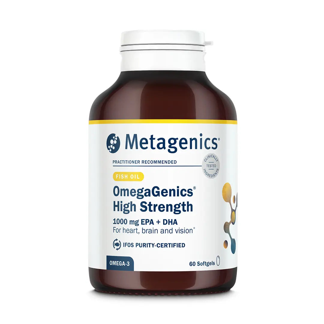 OmegaGenics High Strength Omega-3 Fish Oil - 60 Softgels | Metagenics