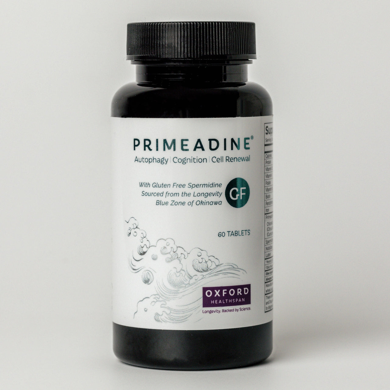 Primeadine® GF Gluten-Free Spermidine Supplements - 60 Tablets | Oxford Healthspan