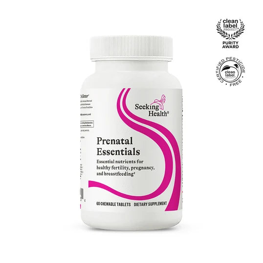 Prenatal Essentials Chewable - 60 Chewable Tablets | Seeking Health