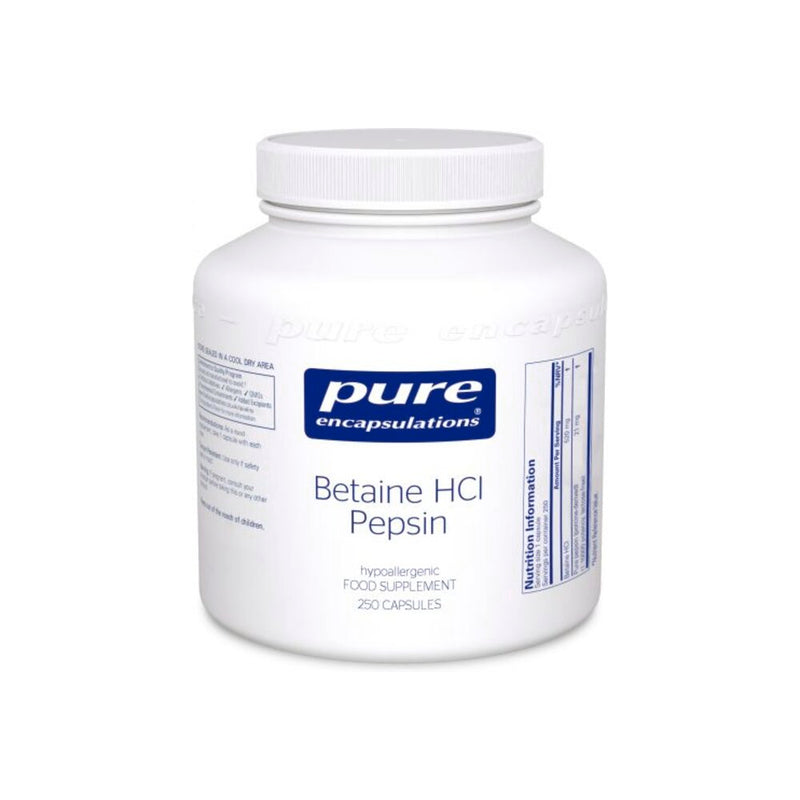 Betaine HCl Pepsin | 250 Capsule | Pure Encapsulations