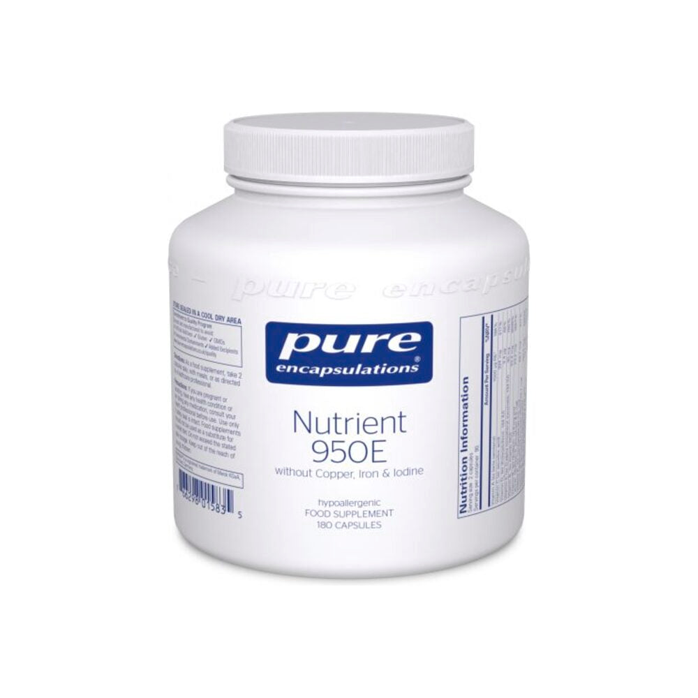 Nutrient 950E without Cu, Fe & Iodine - 180 Capsules | Pure Encapsulations