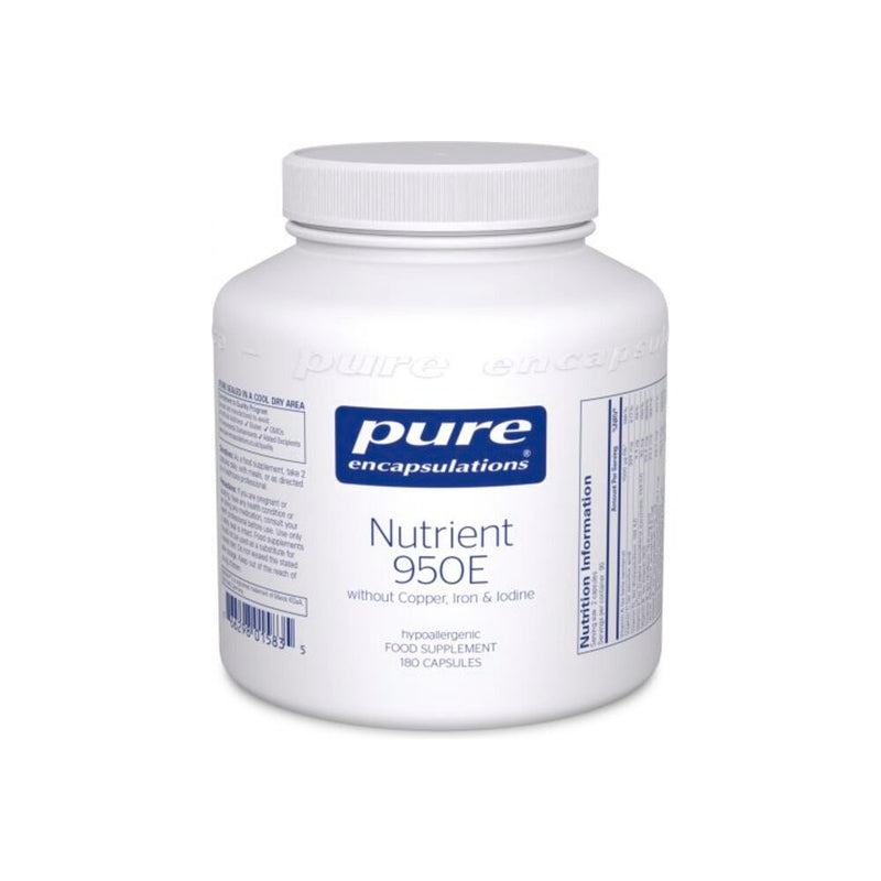 Nutrient 950E Uden Cu, Fe & Jod | 180 Kapsler | Pure Encapsulations