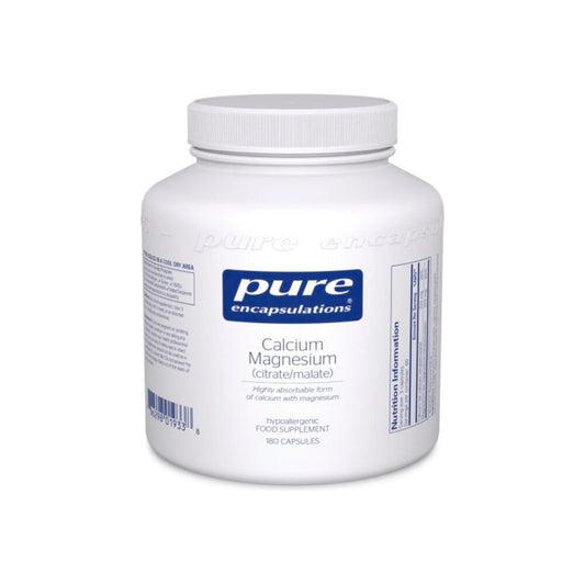 Calcium Magnesium (citrate/malate) - 180 Capsules | Pure Encapsulations