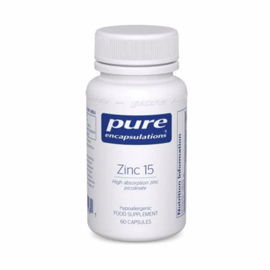 Zinc 15 | 60 Capsule | Pure Encapsulations