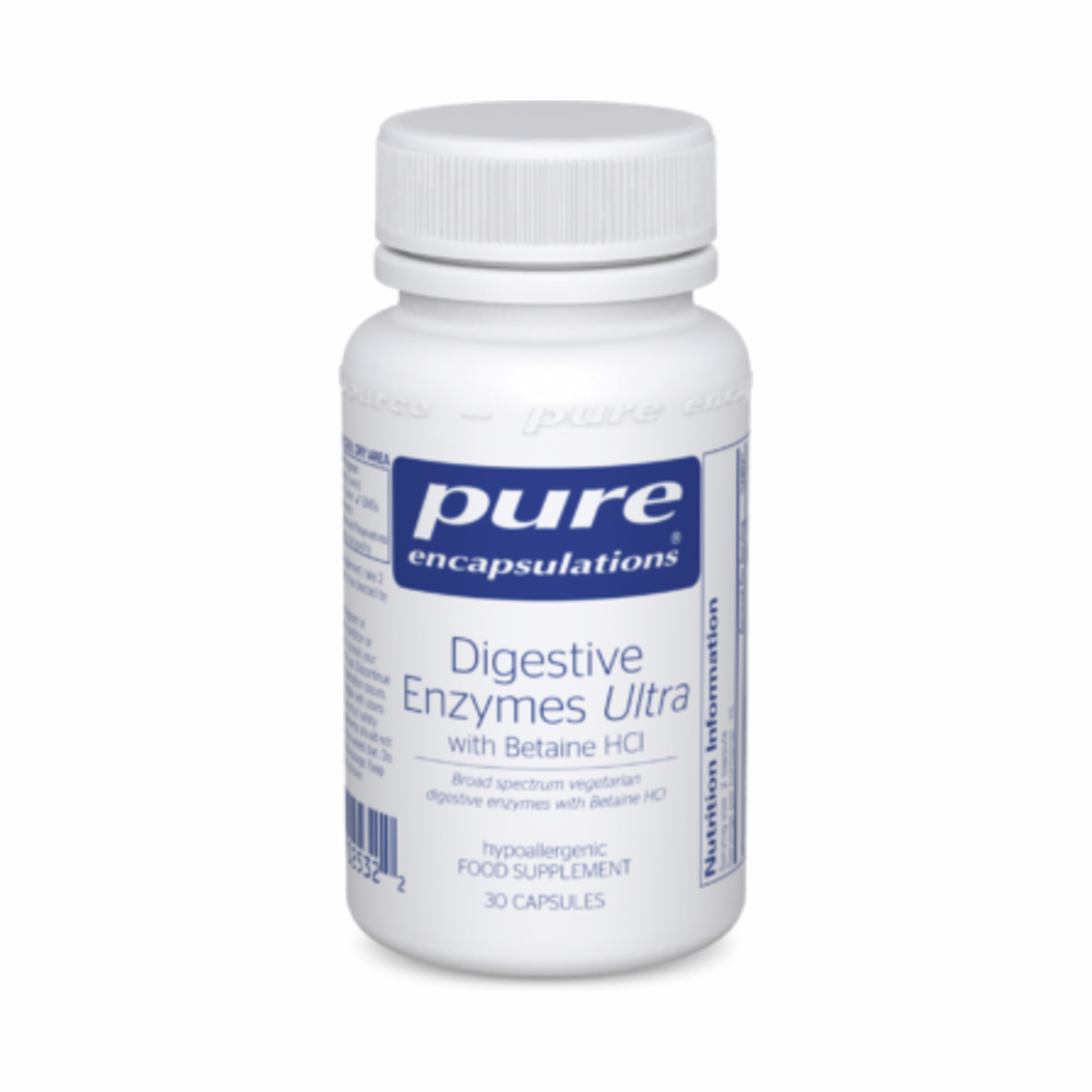 Spijsverteringsenzymen Ultra met betaïne HCl - 30 capsules | Pure Encapsulations