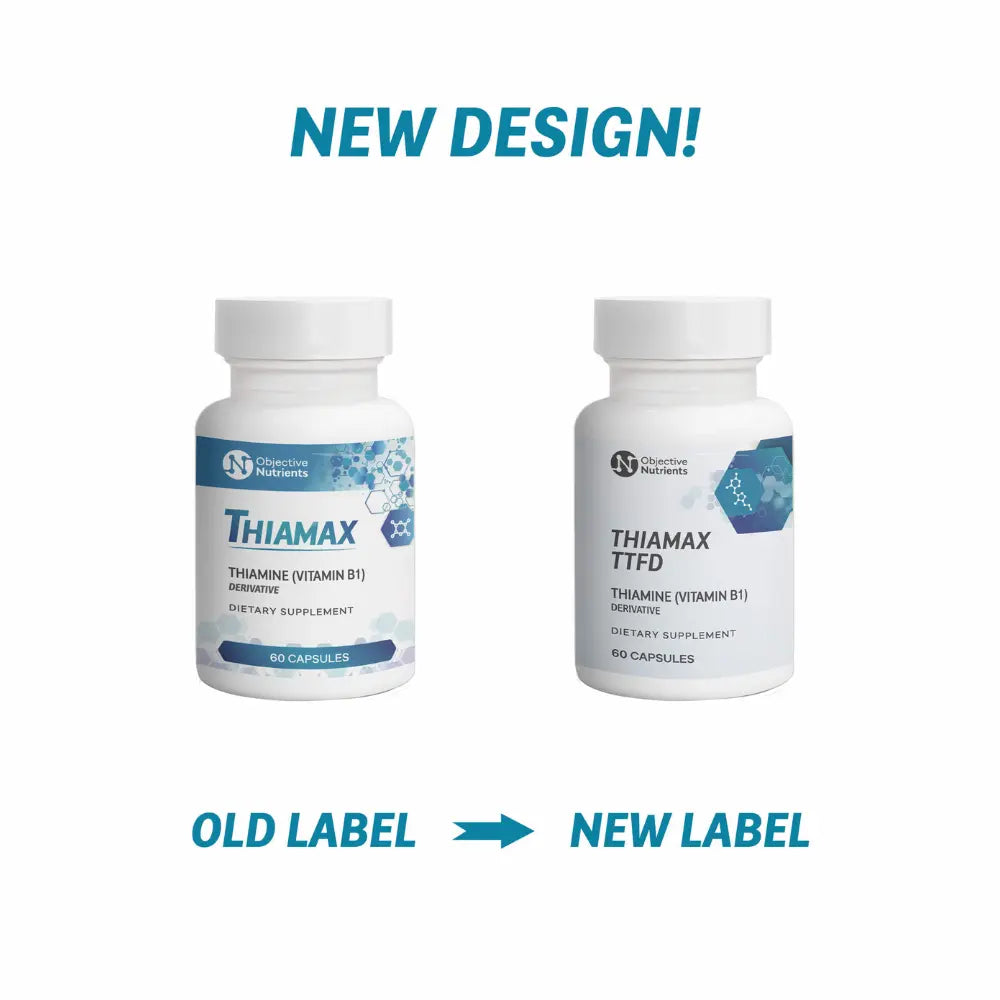 Thiamax High Absorption Vitamin B1 - 60 Capsules | Objective Nutrients