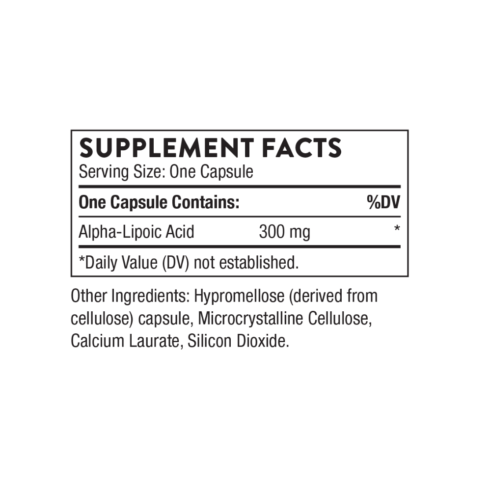 Alpha-Lipoic Acid - 60 Capsules | Thorne