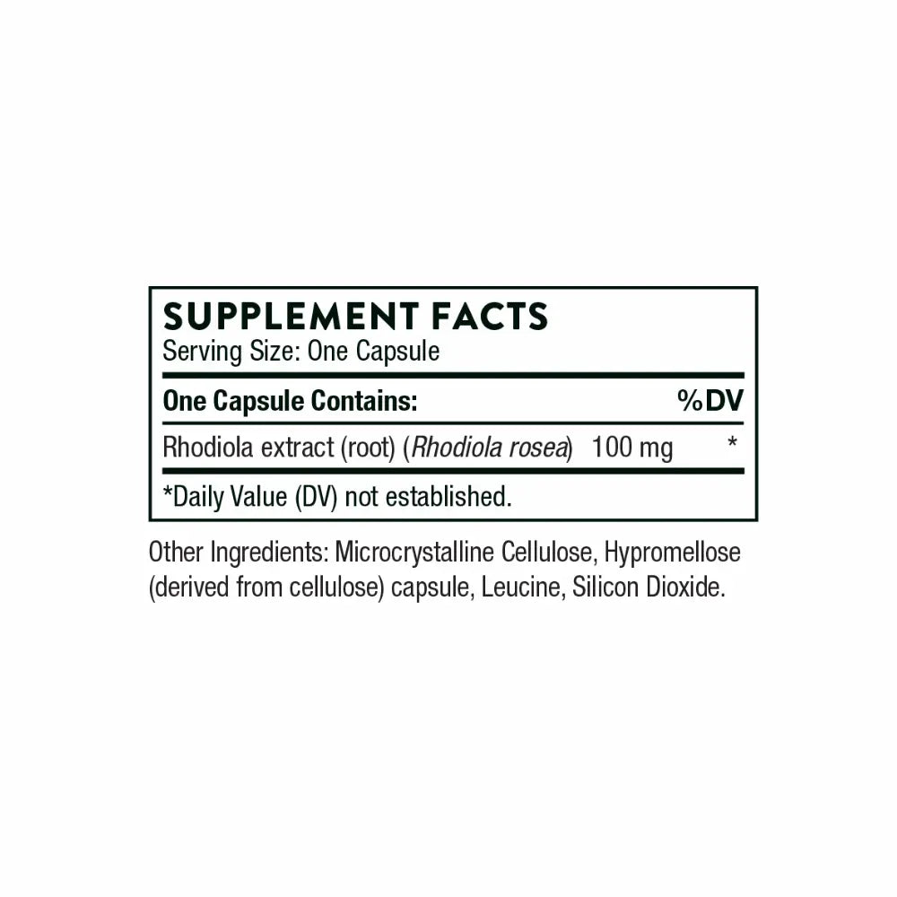 Rhodiola rosea - 60 Capsules | Thorne