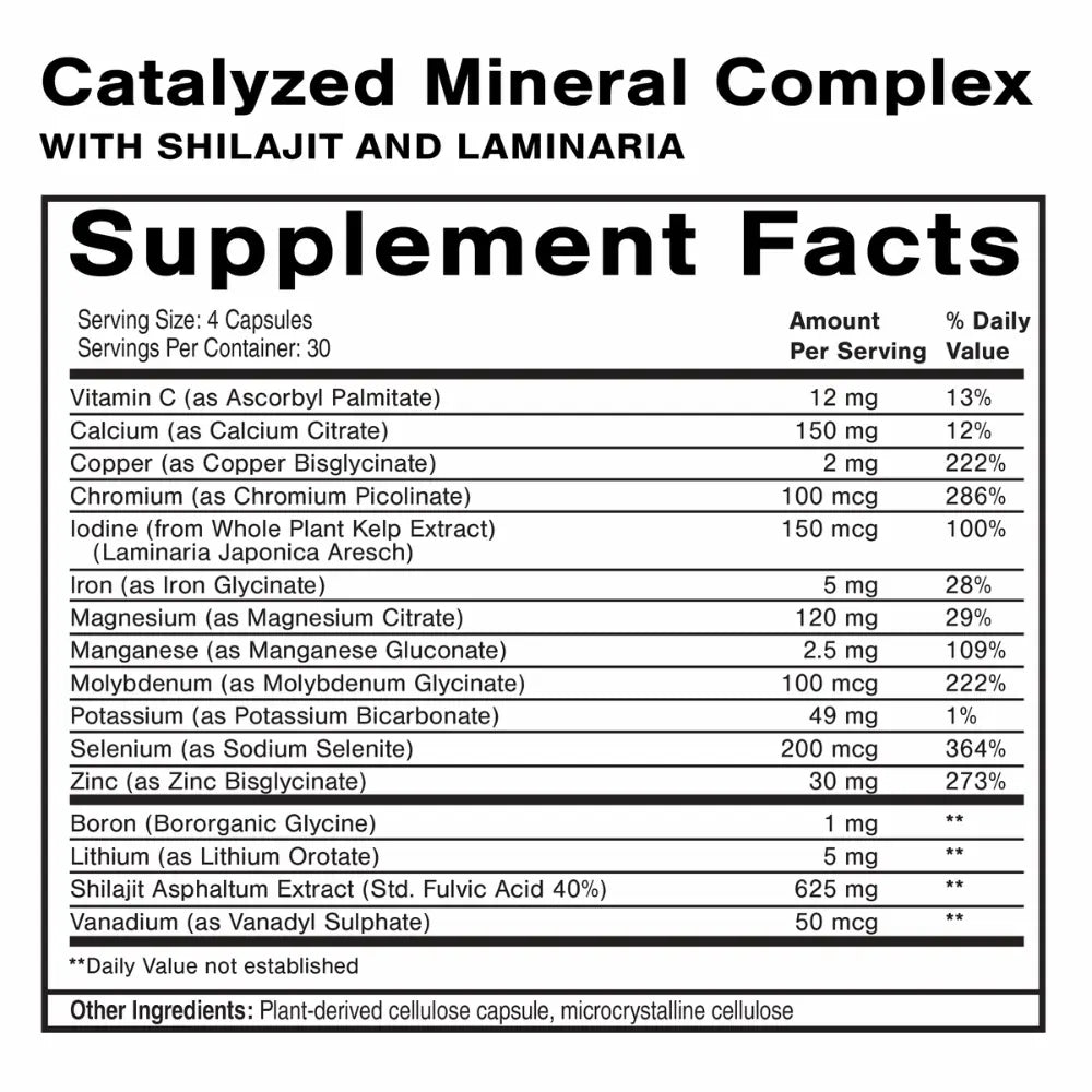Complejo Mineral Catalizado - 120 Cápsulas | Quicksilver Scientific